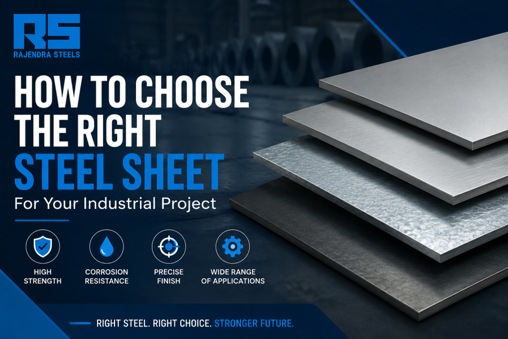 How to Choose the Right Steel Sheet for Your Industrial Project – Rajendra Steels